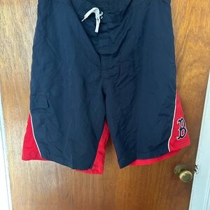 Genuine Merchandise Navy Blue and Red Boston Red Sox Swim Shorts XXL